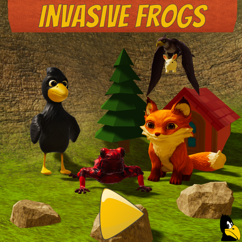Invasive Frogs Logo